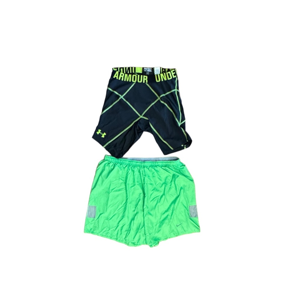 Men's Athletic Shorts Bundle - Size L (Nike & Under Armour)